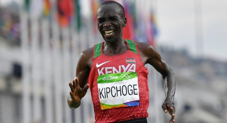 Olympic marathon champion Eliud Kipchoge