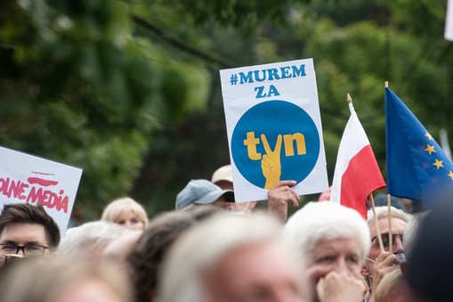 Protest przeciwko Lex TVN