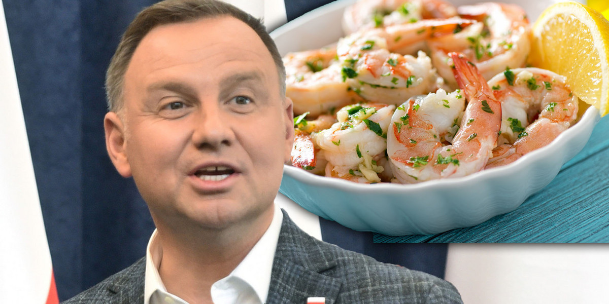 Kto u prezydenta będzie zajadał się łososiem i krewetkami? Wielki przetarg u Andrzeja Dudy