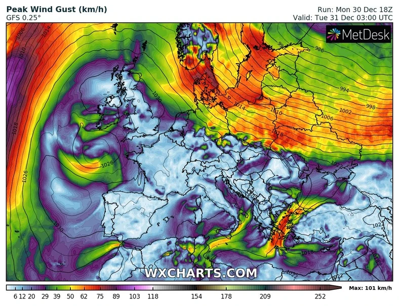 Pogoda Na Sylwestra I Nowy Rok Porywisty Wiatr Przyniesie Odczucie Silnego Mrozu Wiadomosci