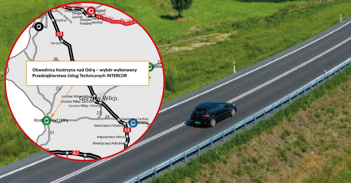 Wiadomo, kto wybuduje obwodnicę Kostrzyna nad Odrą. Przetarg rozstrzygnięty [MAPA]