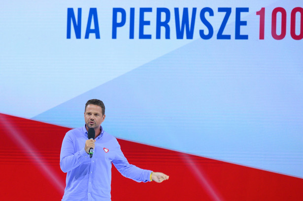 Kampania wyborcza do parlamentu 2023. Prezydent m.st. Warszawy, wiceprzewodniczący Platformy Obywatelskiej Rafał Trzaskowski