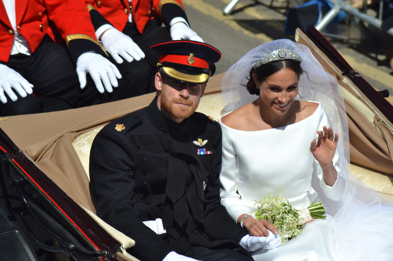 Książę Harry i Meghan Markle (Windsor, 19 maja 2018 r.)