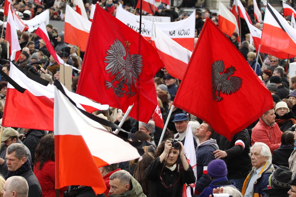 Tłum przed Pałacem Prezydenckim, fot. Iza Procyk-Lewandowska