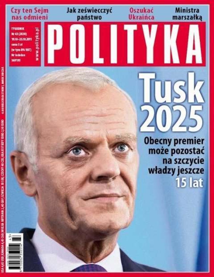 Oto twarz Tuska w 2025 roku. Według "Polityki" będzie wtedy...