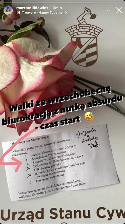 InstaStories Marty z 8. edycji "Ślubu od pierwszego wejrzenia"