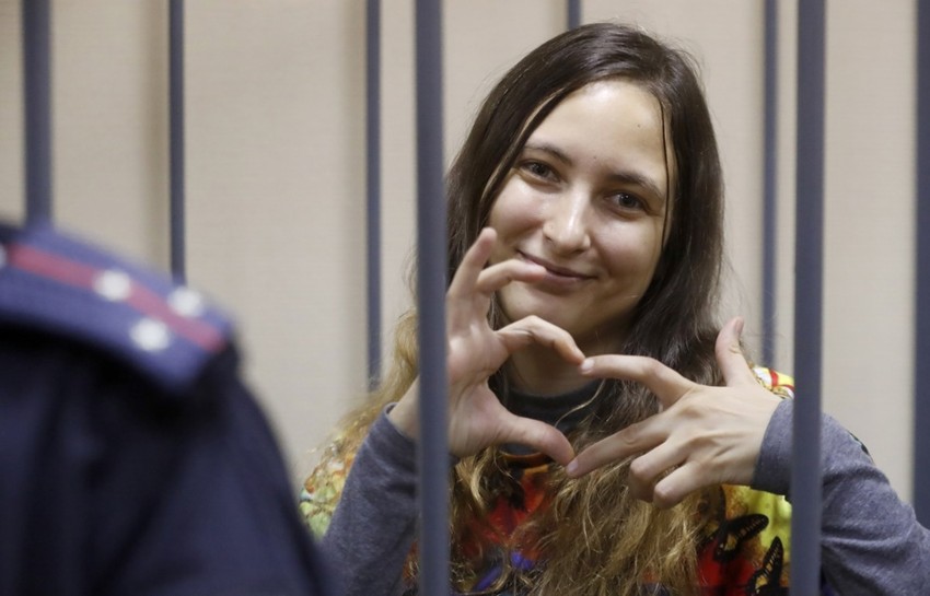 Saša Skočilenko na saslušanju u Sankt Peterburgu 14. novembra 2023.