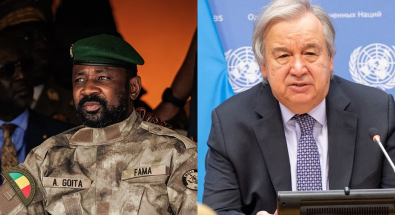 Antonio Guterres et Assimi Goïta