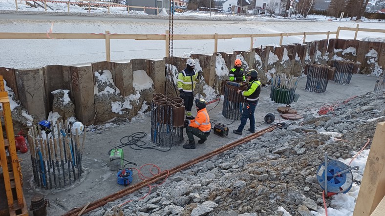 Próbne obciążenie - odcinek S19 Dukla - Barwink