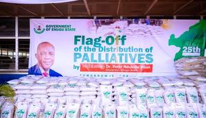 Some of the grains for distribution to the poor and vulnerable in Enugu State [NAN]