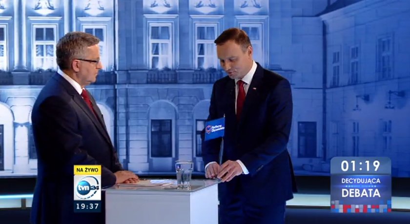 Najlepsze zdjęcia z debaty Duda-Komorowski