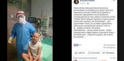 9-letnia Hania z białaczką pokonała koronawirusa