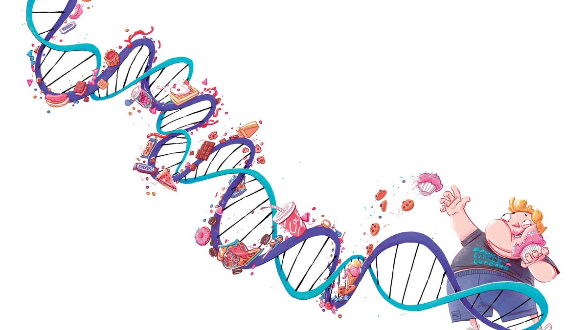 DNA ILUSTRACJA