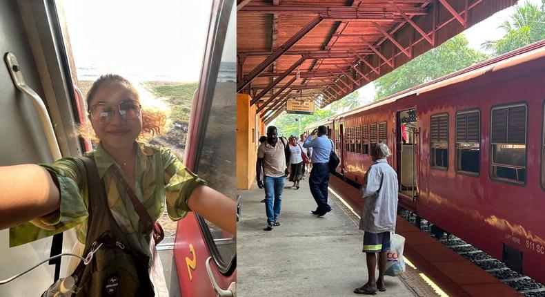 The author traveled to Sri Lanka to ride its famed coastal train.Marielle Descalsota/Business Insider