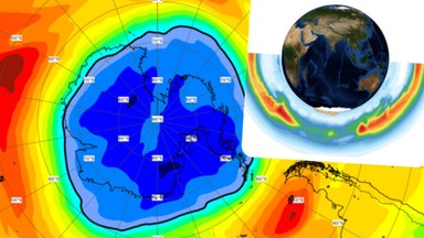 Dziura ozonowa na biegunie większa od Antarktydy