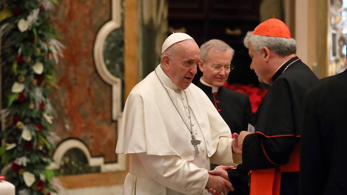 Papież Franciszek i kardynał Konrad Krajewski