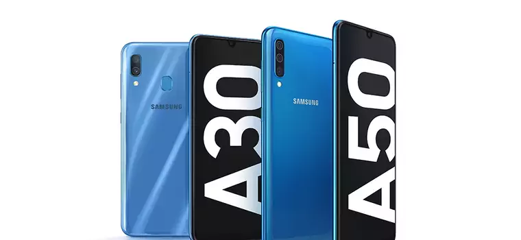 Samsung Galaxy A30 i A50 z wyświetlaczem Infinity-U