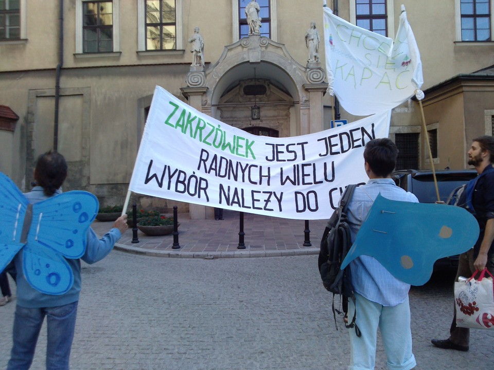 Protest ws. krakowskiego Zakrzówka