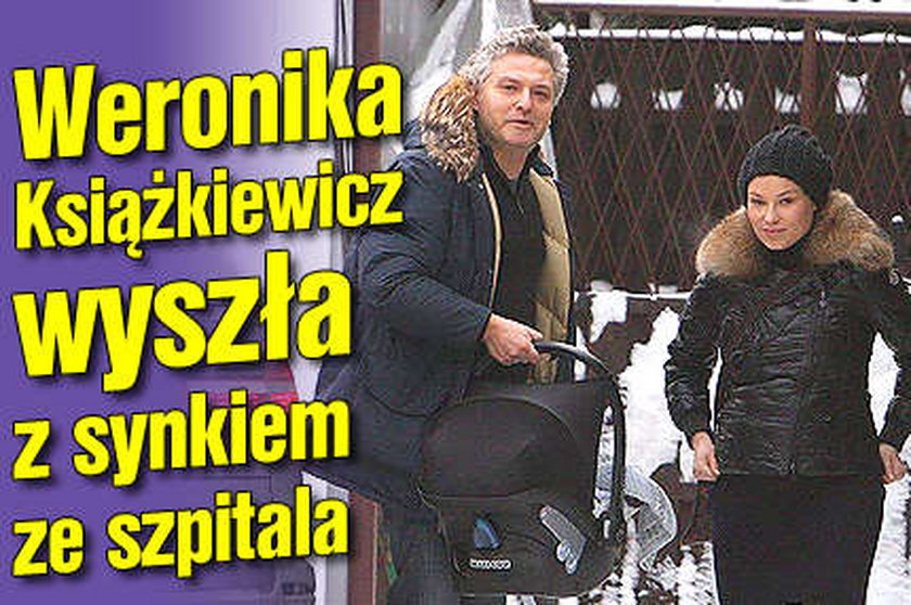 Weronika Książkiewicz wyszła z synkiem ze szpitala