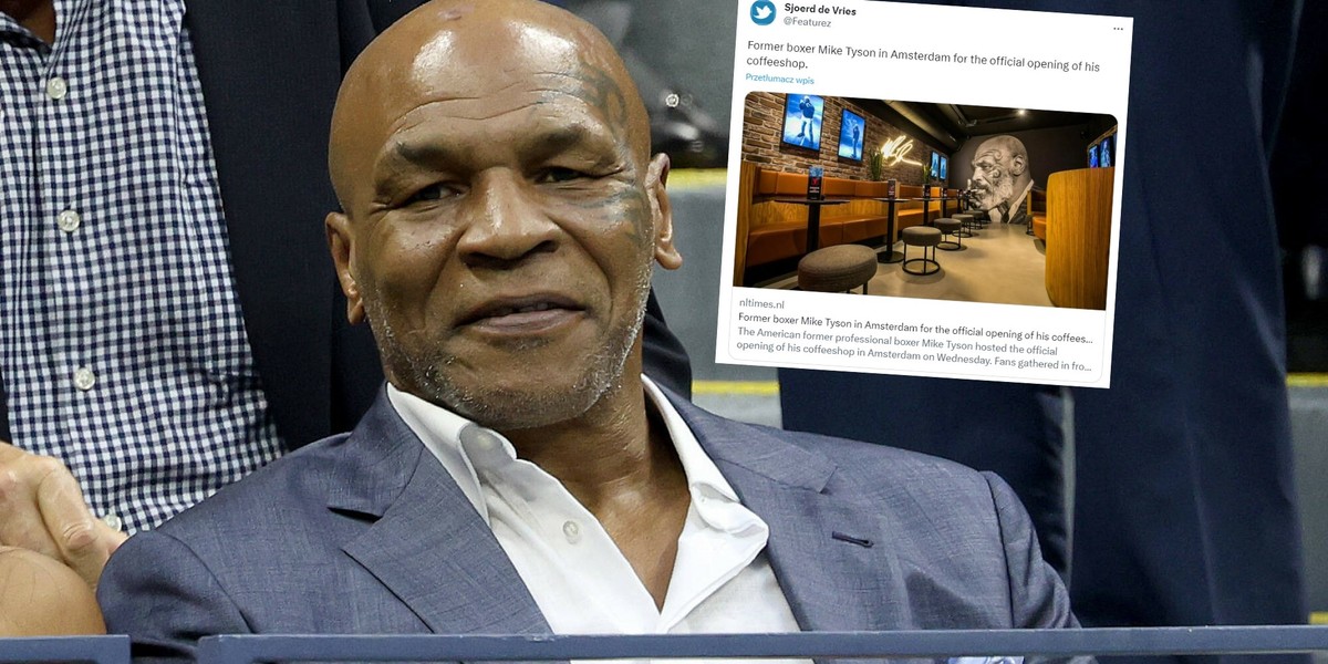 Mike Tyson otworzył w Amsterdamie coffeeshop