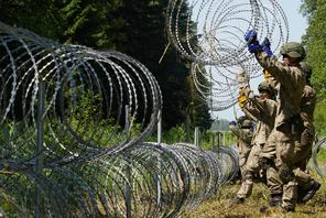 Zasieki na granicy z Litwy z Białorusią mają utrudnić nielegalną migrację