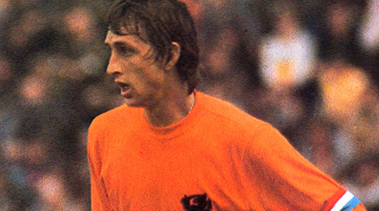 Johan Cruyff 1974-ben a holland válogatott mezében /Fotó: Northfoto