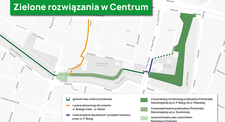 Zielone rozwiązania w centrum