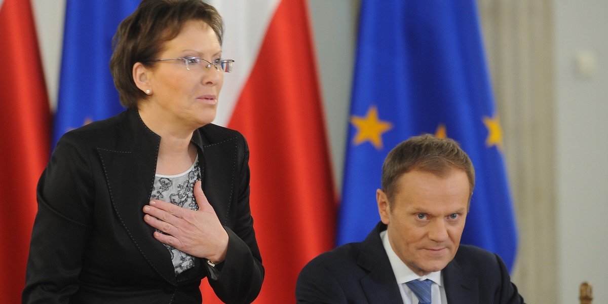 Ewa Kopacz i Donald Tusk