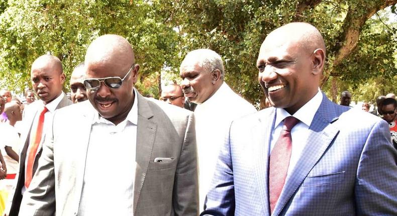 DP William Ruto with former Bomet Governor Isaac Ruto