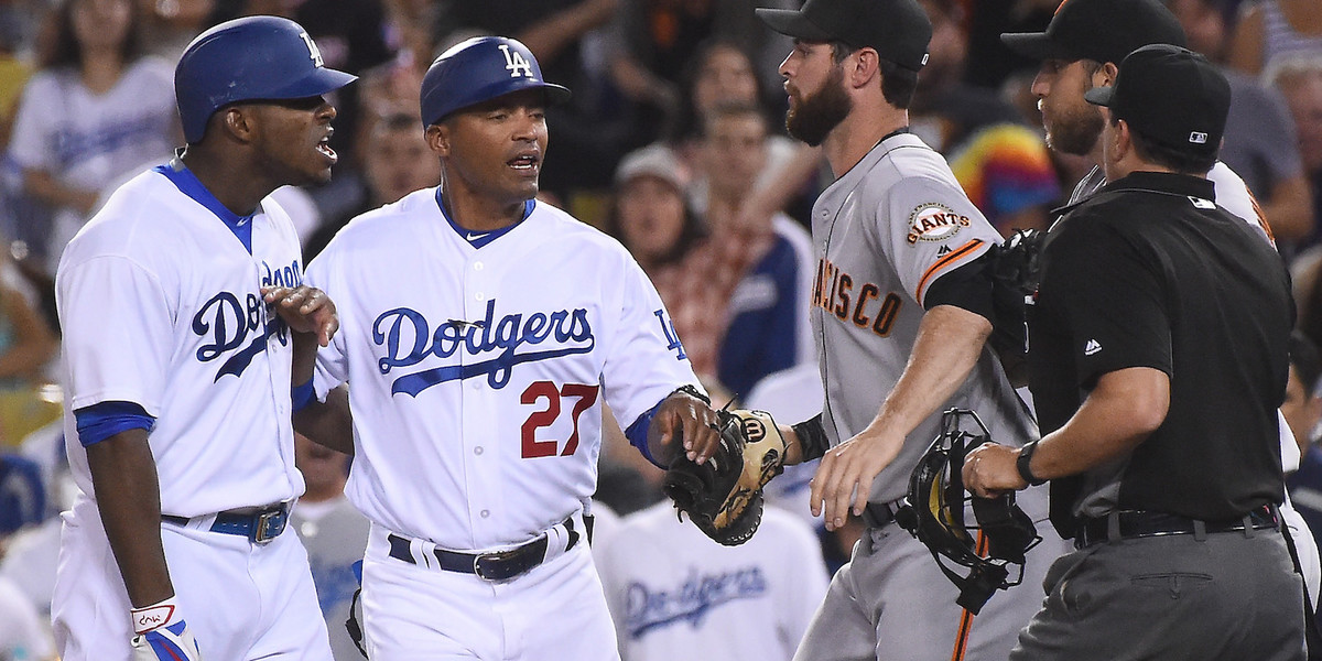 Madison Bumgarner and Yasiel Puig got into another altercation and it may have cost the Giants a huge win