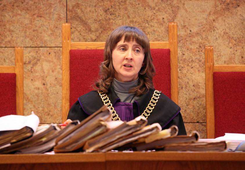 Sędzia Agnieszka Pilarczyk podczas rozprawy (19.01.2017)
