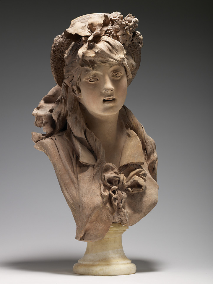 Auguste Rodin,
"Młoda dziewczyna w kapeluszu z kwiatami", Musée Rodin, Paryż