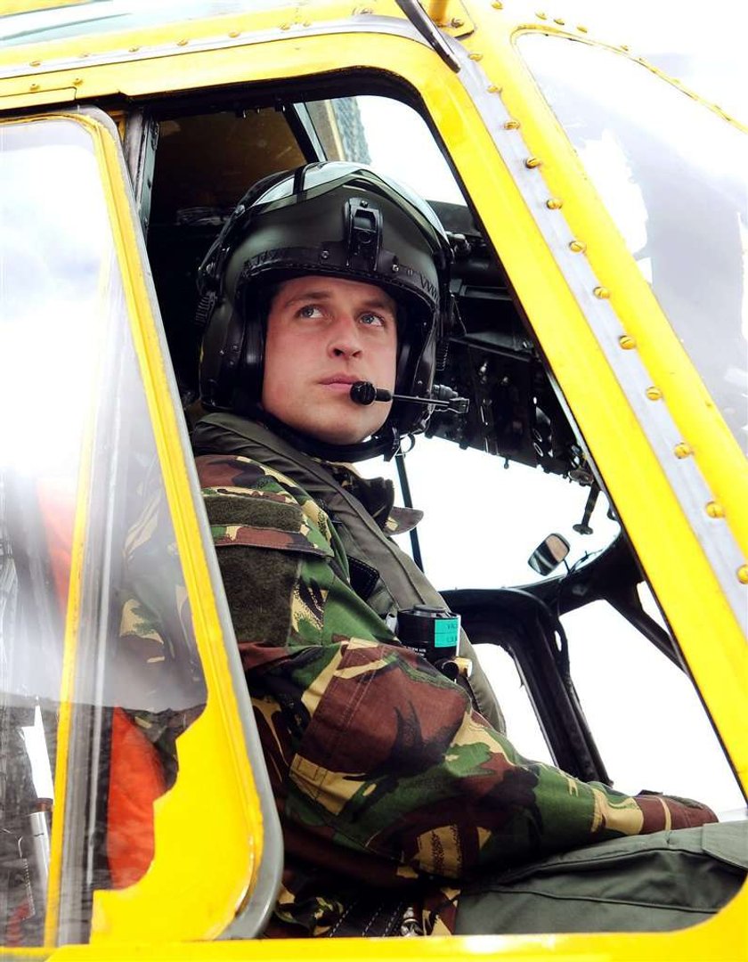 Książe William, RAF, helikopter, wojsko