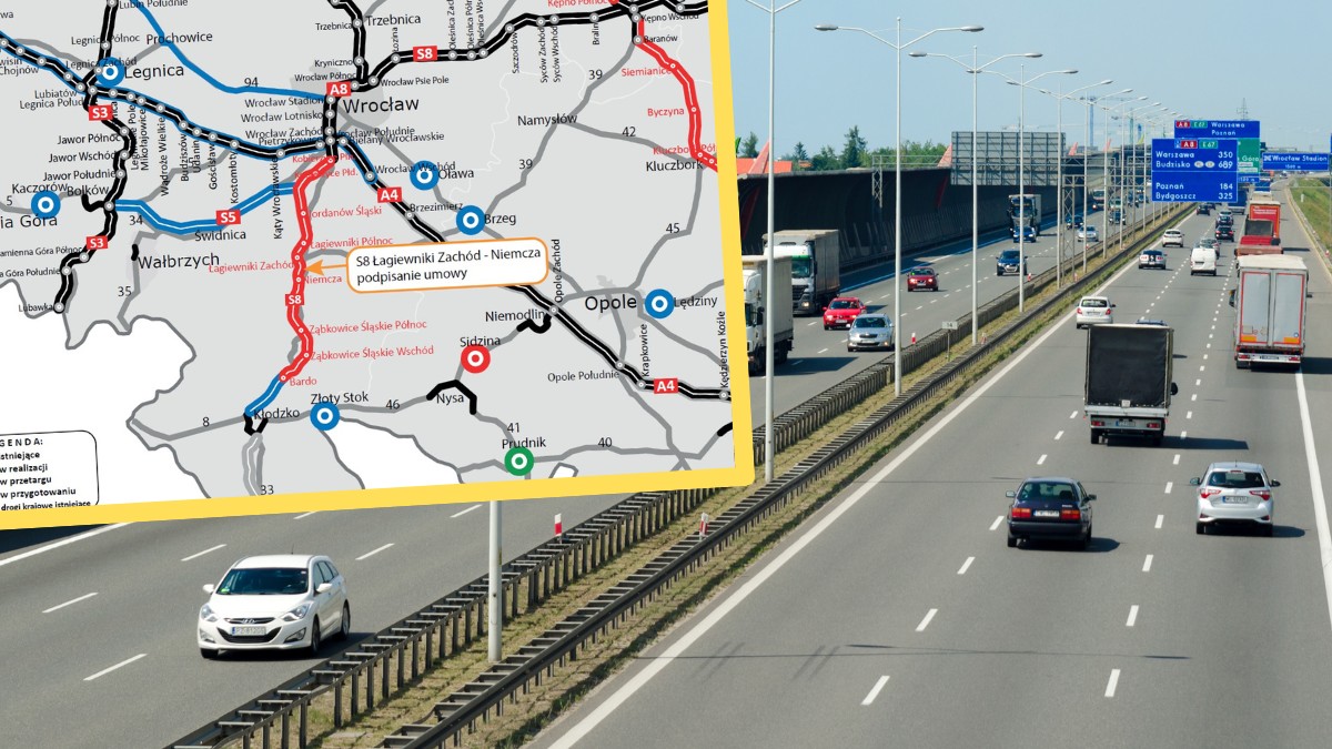 Będzie nowy odcinek ekspresówki S8 pod Wrocławiem. Kluczowa umowa podpisana