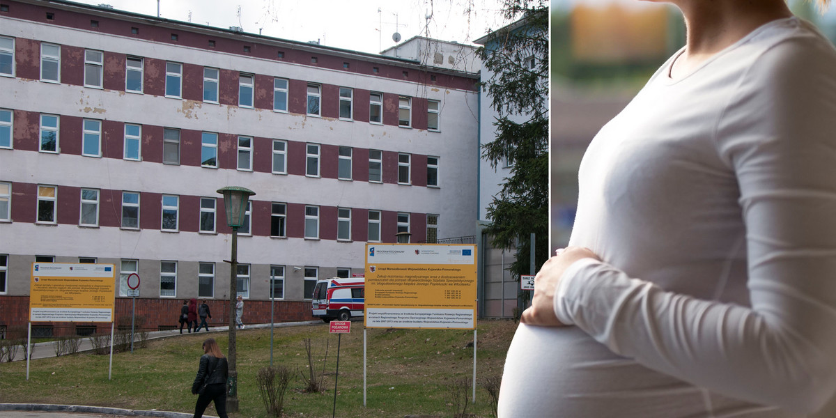 Tragedia w szpitalu we Włocławku. Nie żyje kobieta w ciąży. 