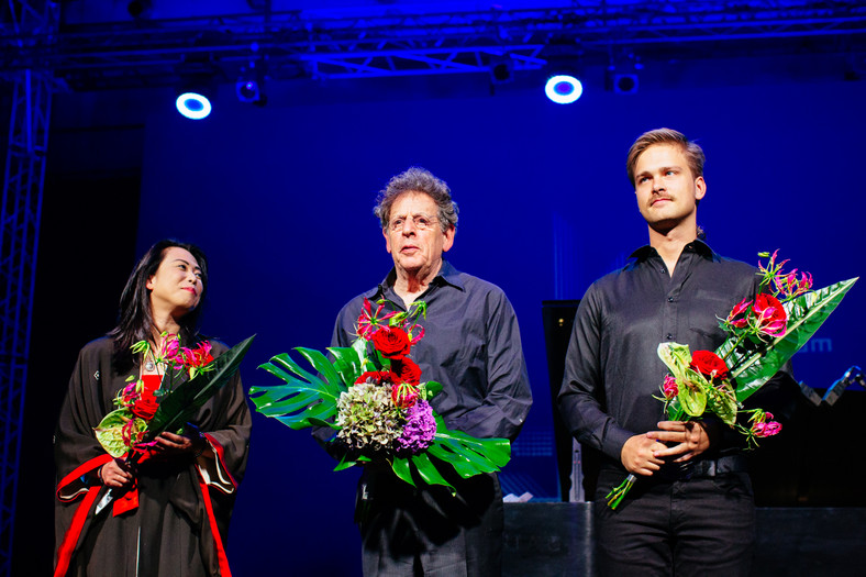 Philip Glass, Maki Namekawa i Piotr Orzechowski (fot. Michał Ramus)