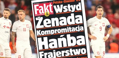 Stara okładka "Faktu" aktualna jak nigdy. Grali jak dziady i okryli Polskę wstydem