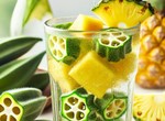 Here's an easier way to drink okra water infused with pineapple