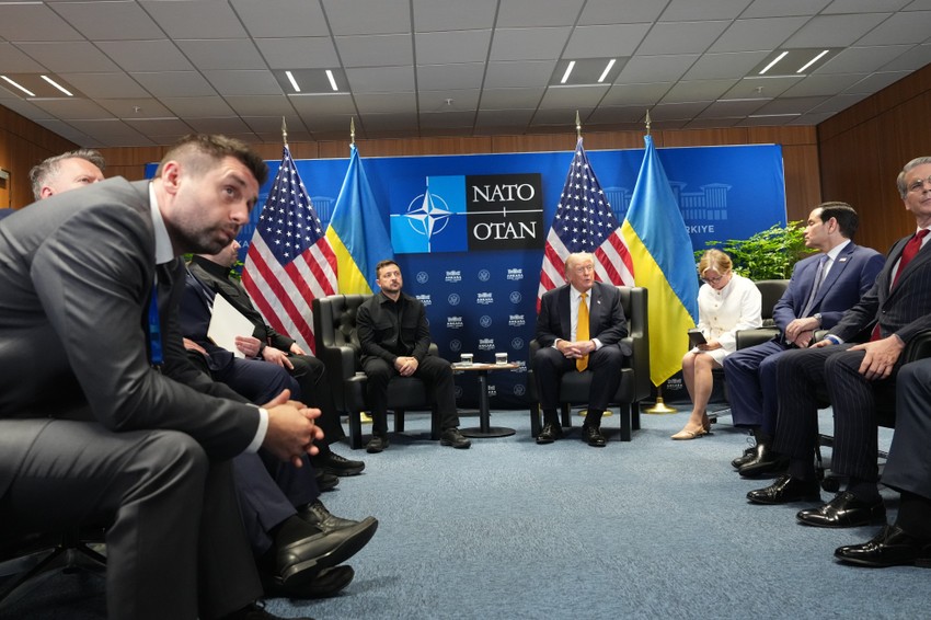 Volodimir Zelenski i Donald Tramp na marginama NATO samita u Ankari