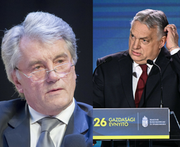 juszczenko  do orbana: spójrz na to zdjęcie. przypomnij sobie, kim byłeś