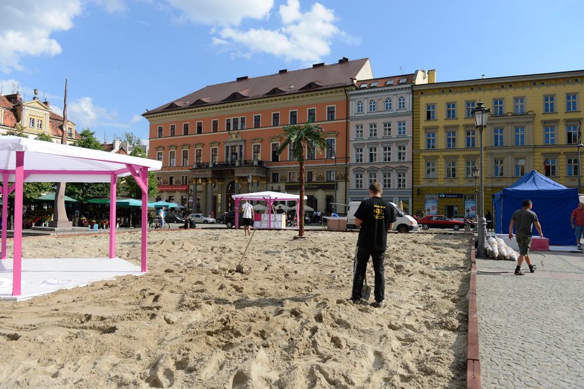 Plaża na pl. Solnym