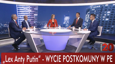 "Wycie postkomuny w PE", "Tusk boi się komisji". Oburzenie po paskach w TVP Info