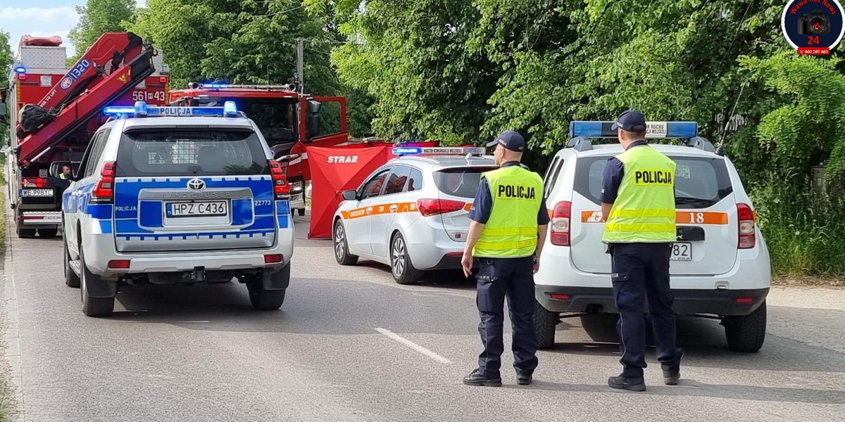 Mazowiecki. Tragiczny wypadek w Woli Mrokowskiej. Nie żyje 14-latek.