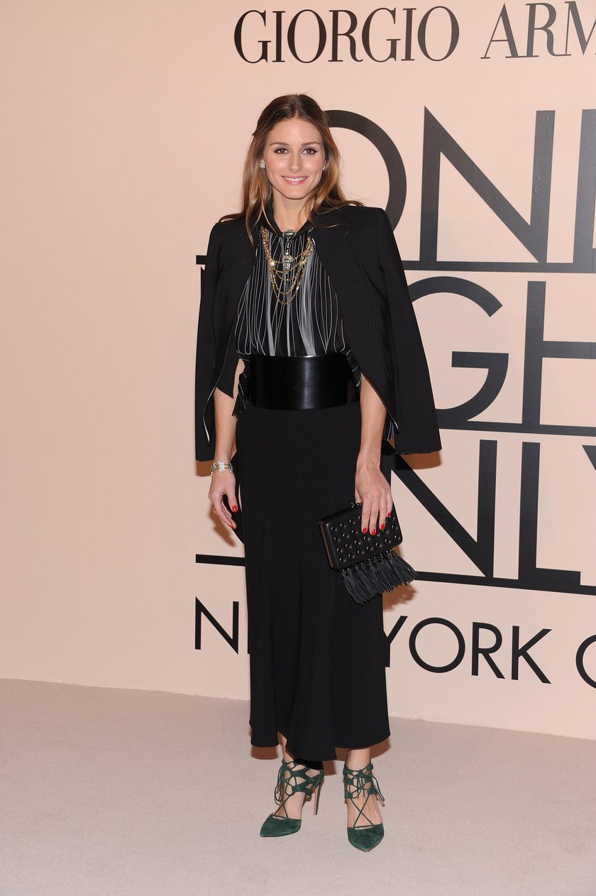 Olivia Palermo na pokazie kolekcji Giorgio Armani w Nowym Jorku