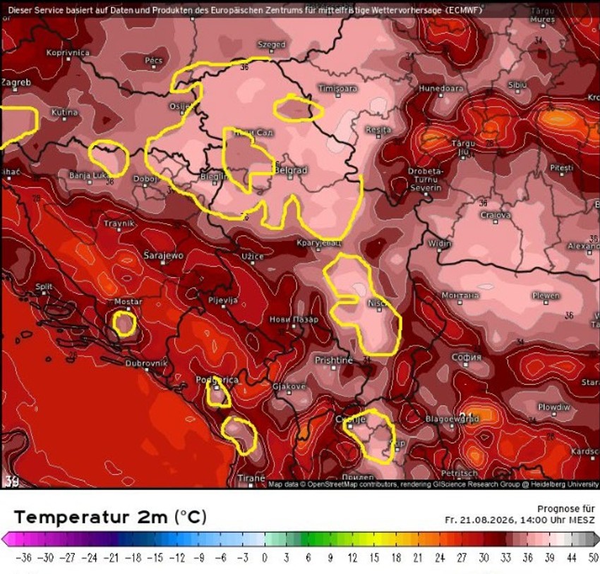 Porast dnevnih temperatura u drugom delu ove nedelje