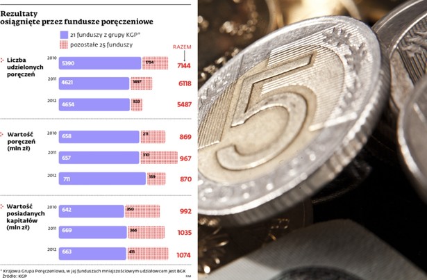 Rezultaty osiągnięte przez fundusze poręczeniowe