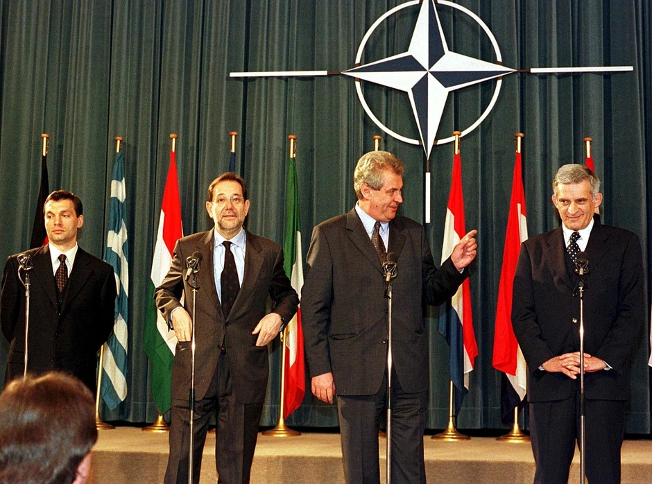 Havijer Solana i Miloš Zeman