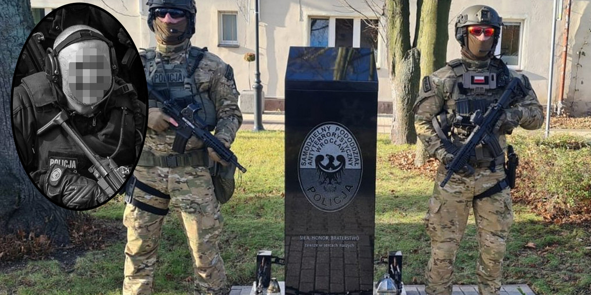 Policjanci uhonorowali tragicznie zmarłego antyterrorystę.