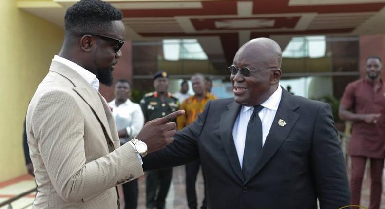 Sarkodie and Nana Addo