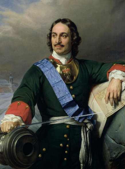 Car Piotr I (mal. Paul Delaroche, domena publiczna)